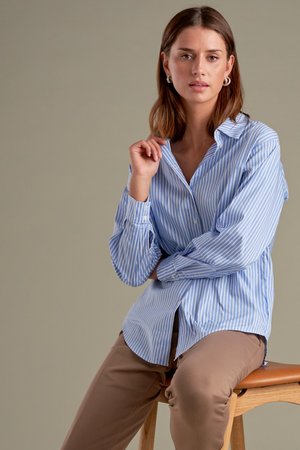 Tutta lo l/s camisa - azul de maíz