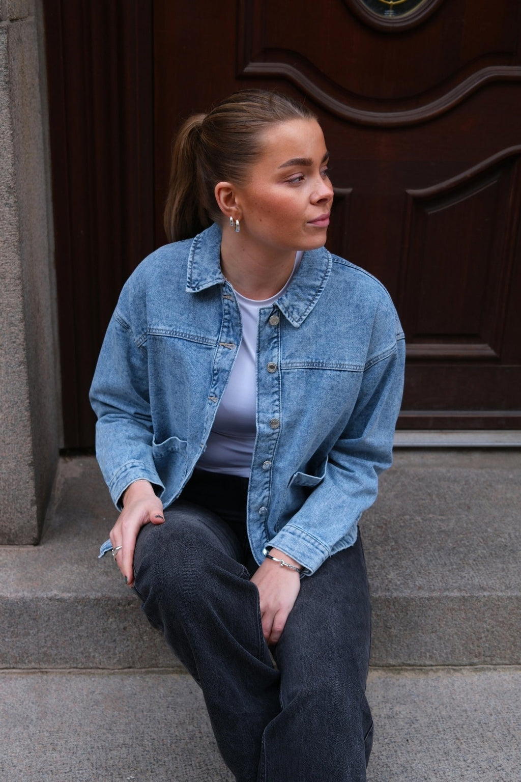 Backet Jamie Denim - mezclilla azul claro