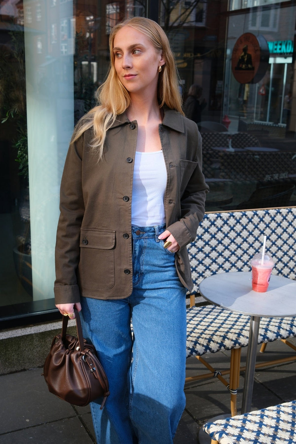 Backet de sarga - Oliva oscura