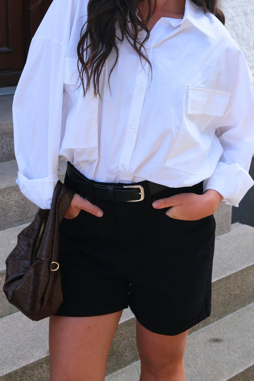 Los pantalones cortos de mezclilla de rendimiento originales - Denim negro