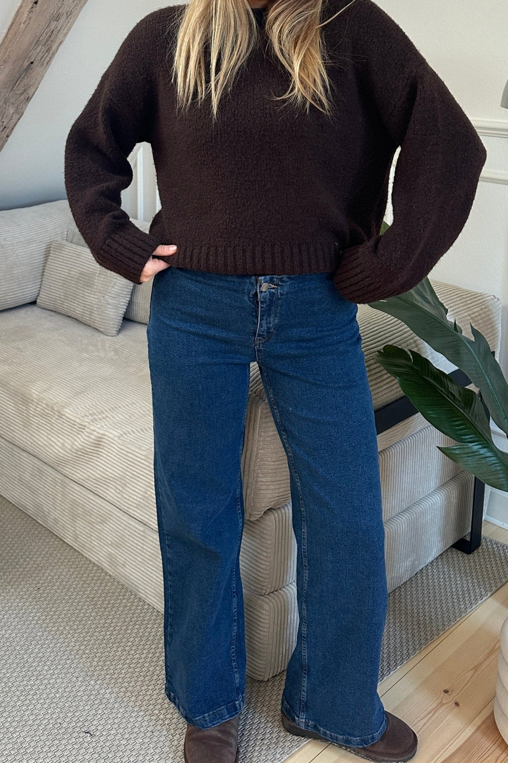 Vaqueros anchos Miley - Azul medio