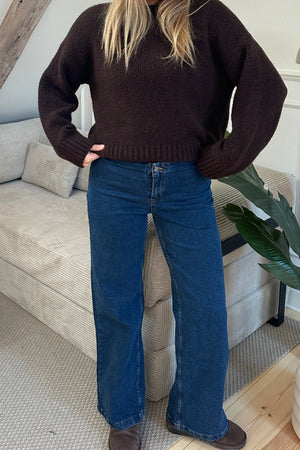 Vaqueros anchos Miley - Azul medio