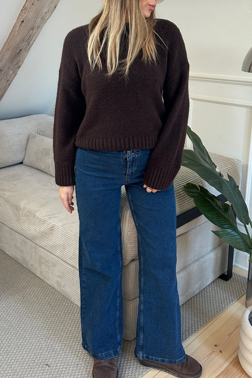 Vaqueros anchos Miley - Azul medio