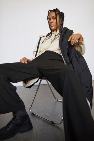 Pantalones anchos de Lisa - Negro