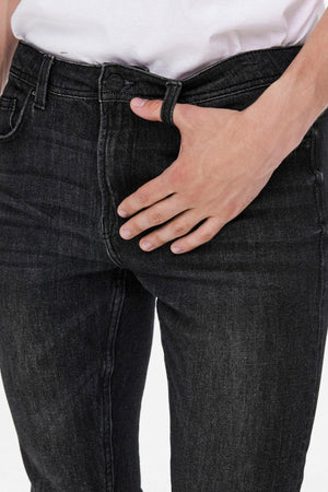 Jeans delgados de Lave Life - Denim negro