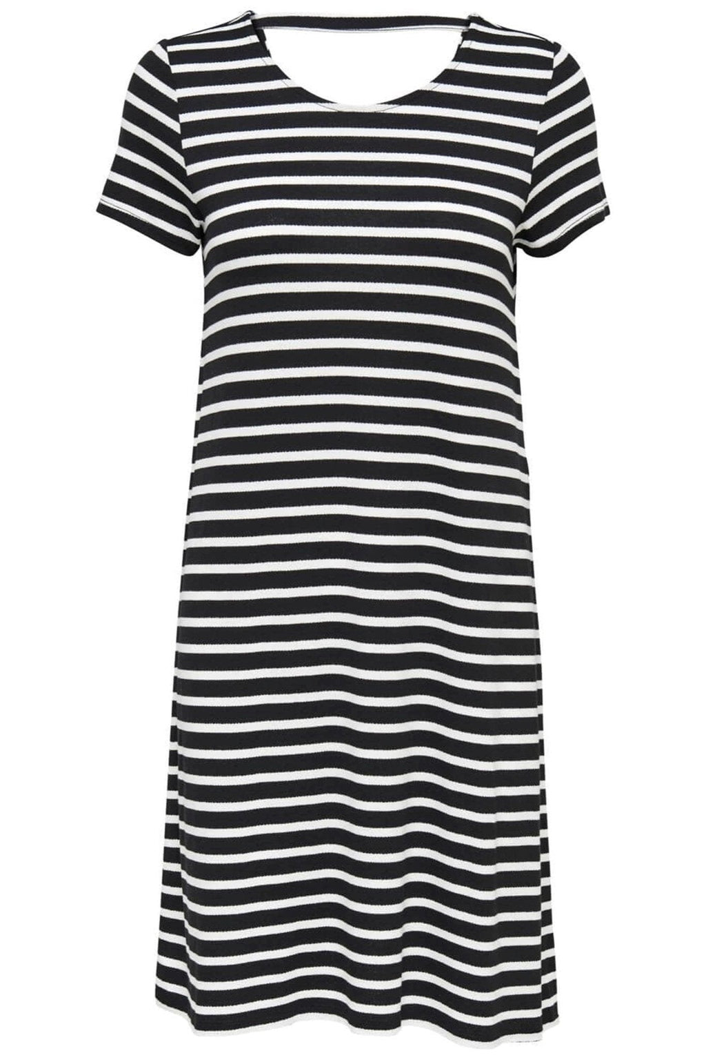 Loose dress with back details - Black cloud dancer