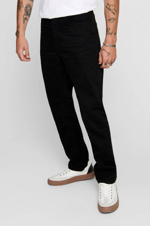 Mike Stretch Jeans - Negro (Fit Award)