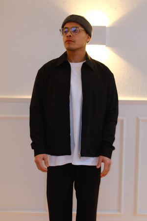 Chaqueta Milan con cremallera - Negro