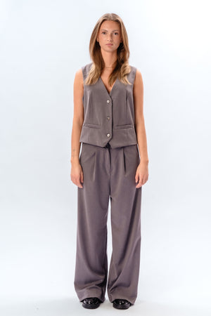 Chaleco nadia y pants (Grey Dark) - Paquete Deal