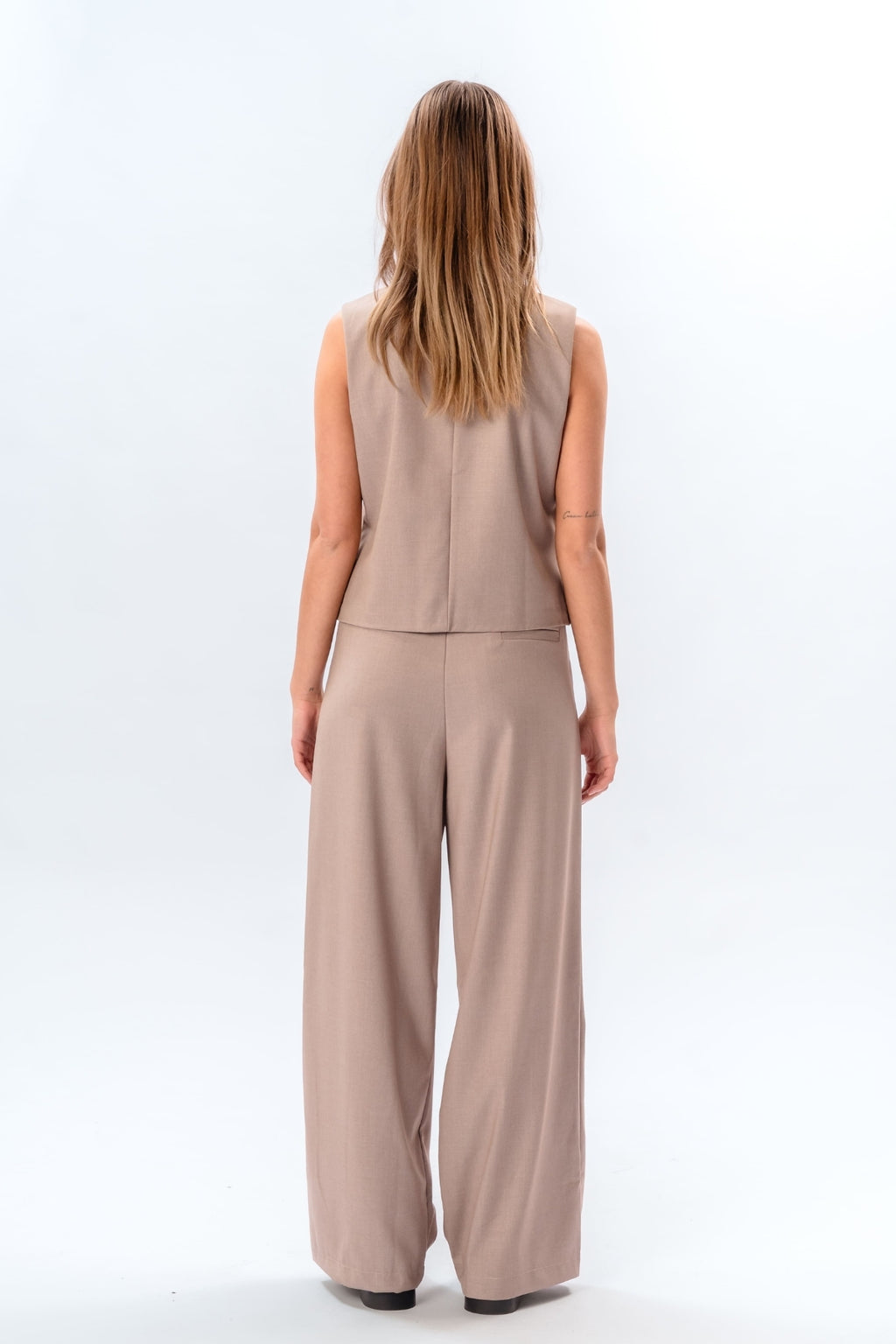 Chaleco nadia y pants (Beige) - paquete de paquete