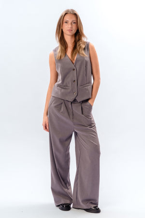 Chaleco nadia y pants (Grey Dark) - Paquete Deal