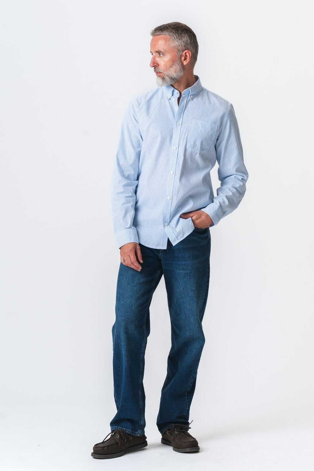 The Original Performance Oxford Shirt - Light Blue/White