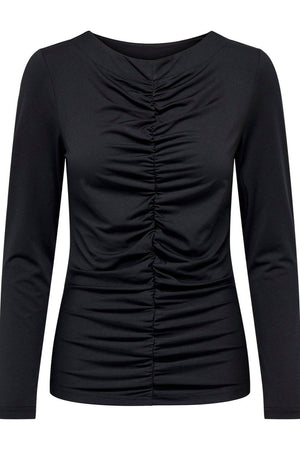 Blusa de manga larga de Sofie - negro