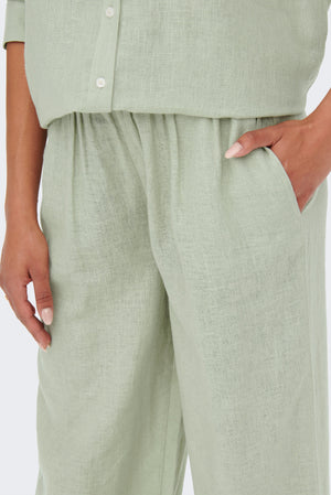 Tokyo Linen Pants - Desert Sage