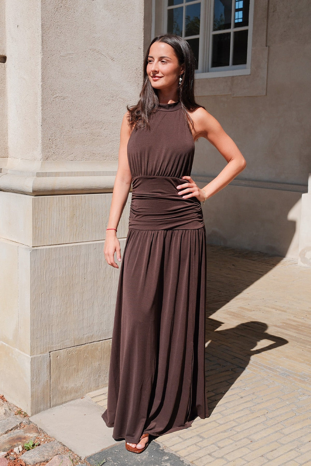 Olivia Dress - Brown