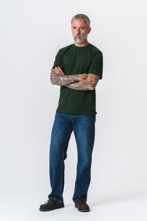 Camiseta de gran tamaño - verde oscuro