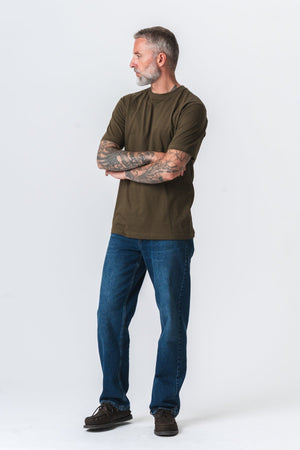 Camiseta de gran tamaño - Oliva