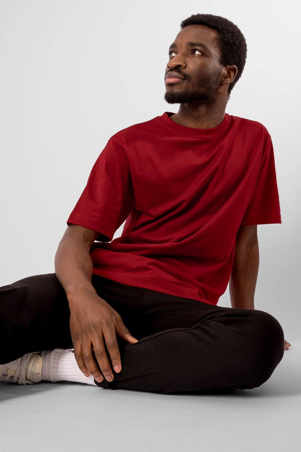 Camiseta de gran tamaño - Rojo