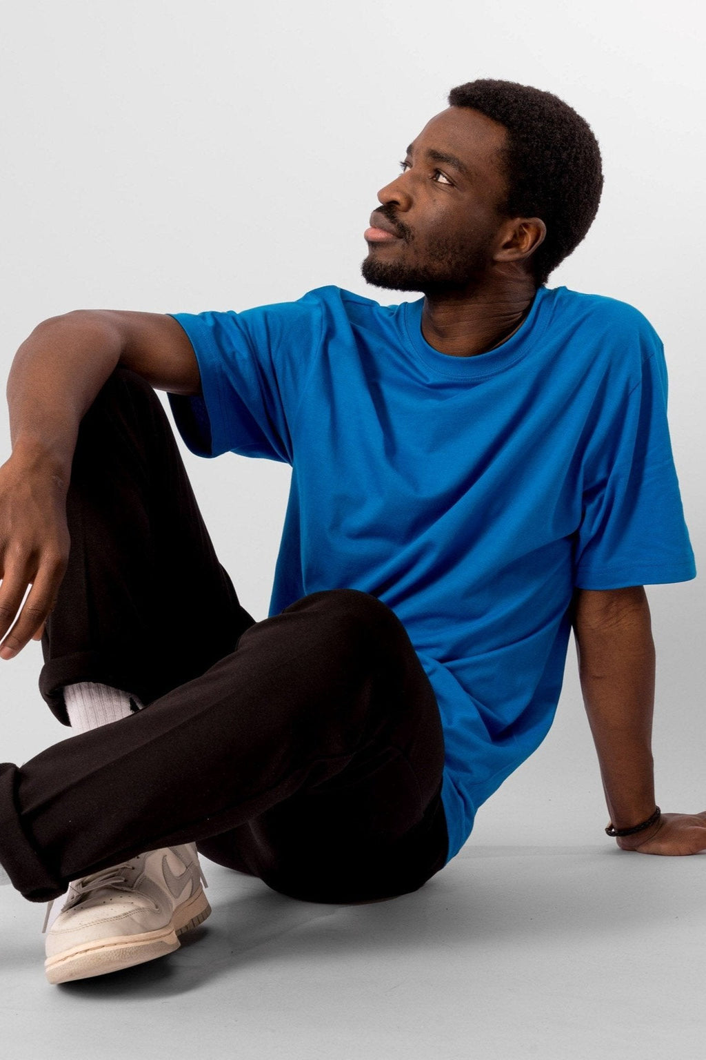 Camiseta de gran tamaño - Azul turquesa