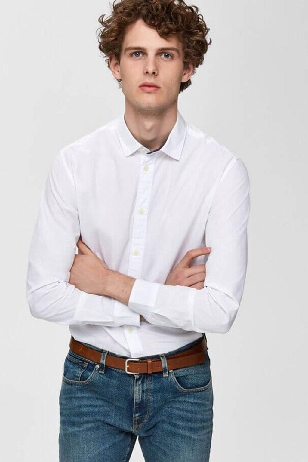 Camisa de Oxford - White