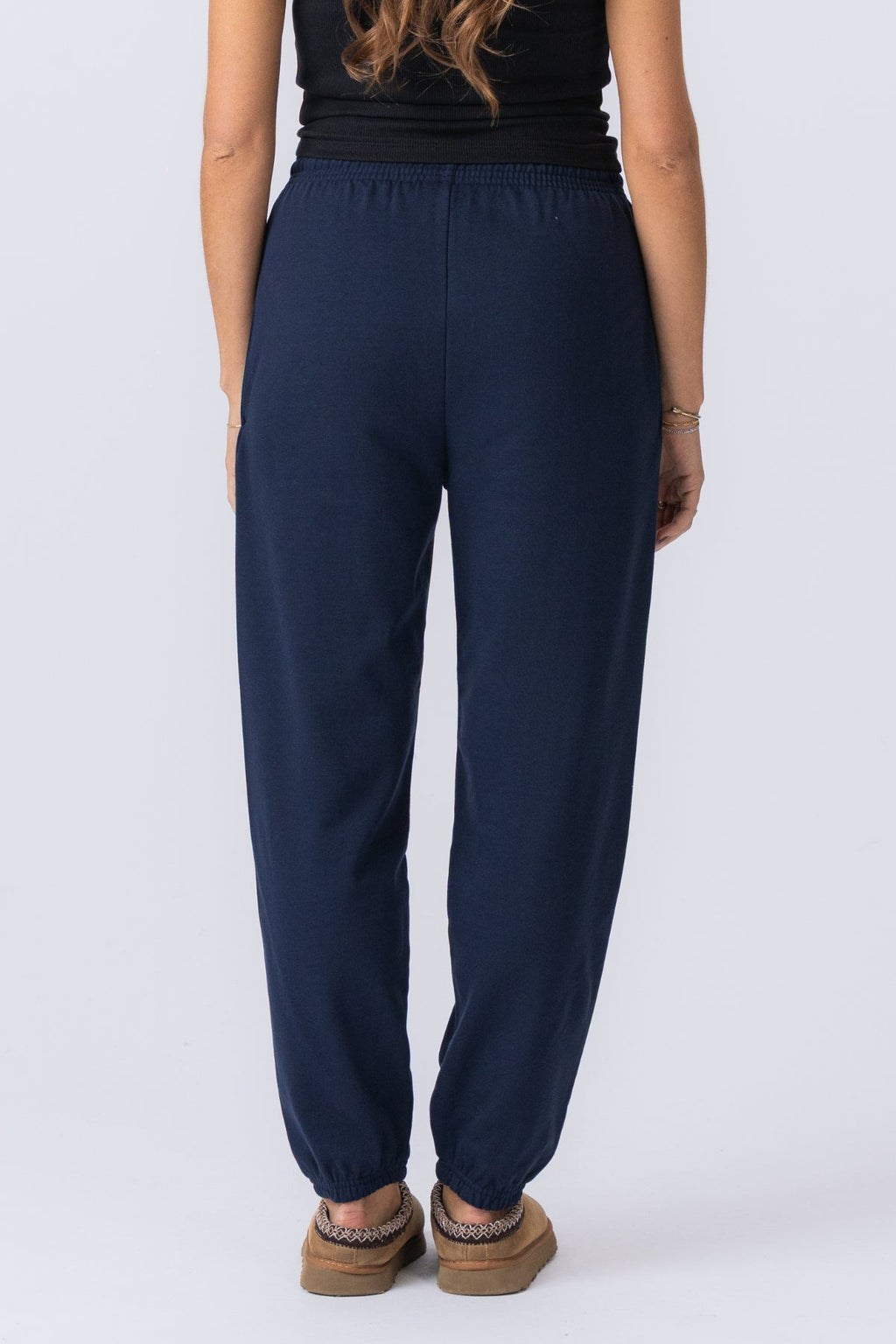 Pantalones de chándal básicos - azul marino (mujeres)