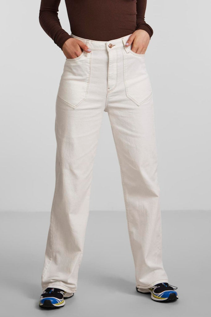 Jeans de Noah Ultra High -Wleist - White
