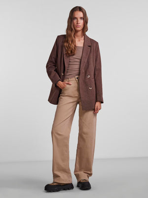 Haven Blazer Jacket - Brown
