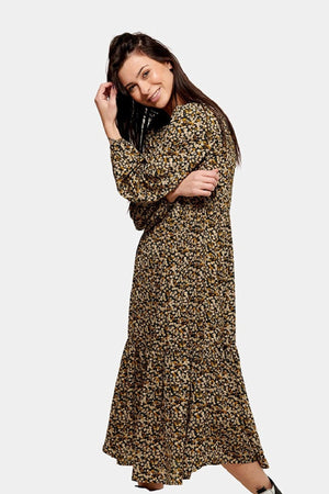 Vestido floral PALS - Negro Floral