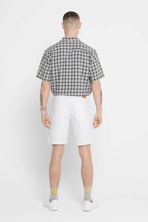 Pantalones cortos de estiramiento de capas - blanco