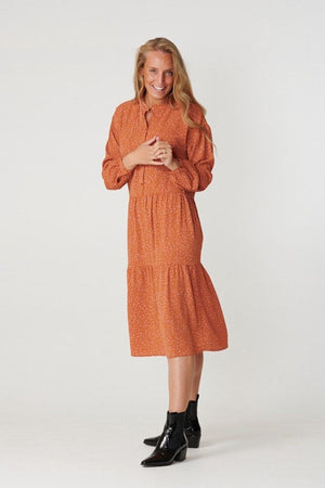 Vestido de manga larga Sara - Rosa