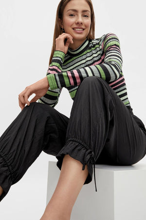 Silena High-Waisted Pants - Black