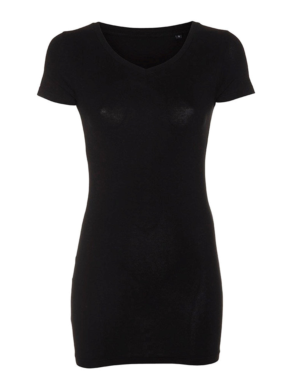 Camiseta básica Slim Vneck - Negro