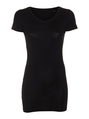 Camiseta básica Slim Vneck - Negro