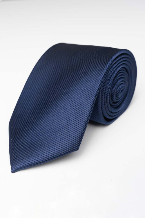 Corbata - Azul Marino/Azul Rayas