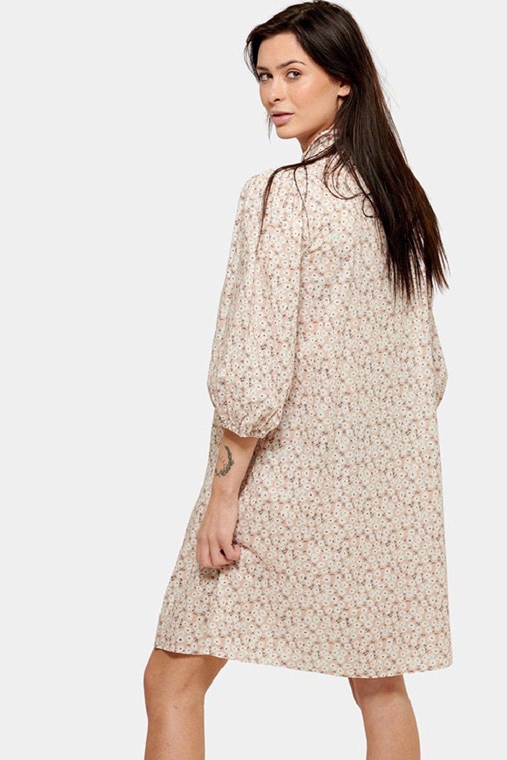 Vestido de camisa Sofie - Beige Floral