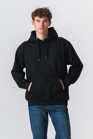 Sudadera con capucha básica - negro
