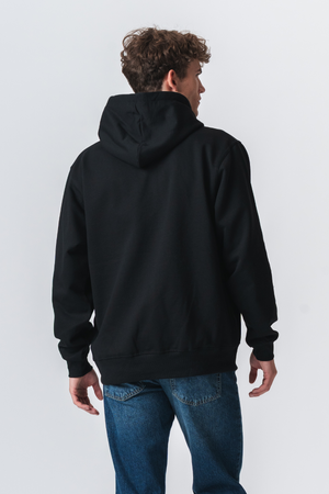 Sudadera con capucha básica - negro
