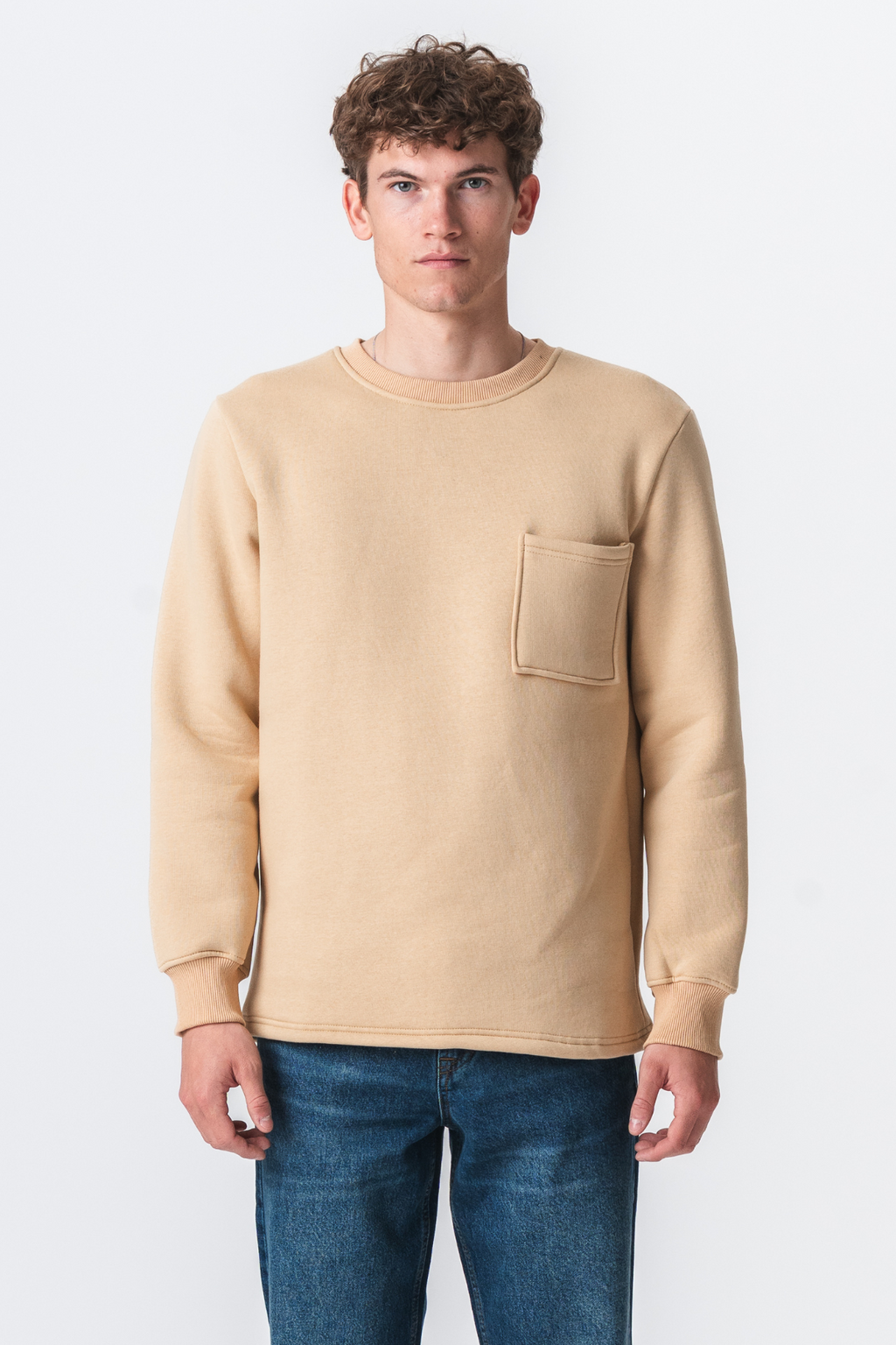 Sudadera de bolsillo Regular Fit - beige