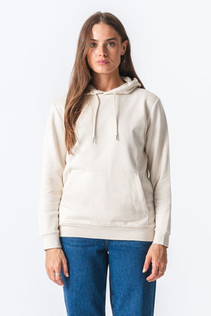 Sudor de sudadera con capucha básica - beige ligero