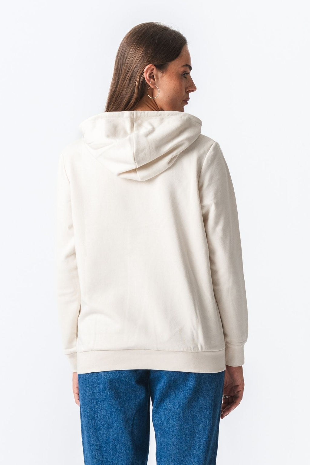 Sudor de sudadera con capucha básica - beige ligero