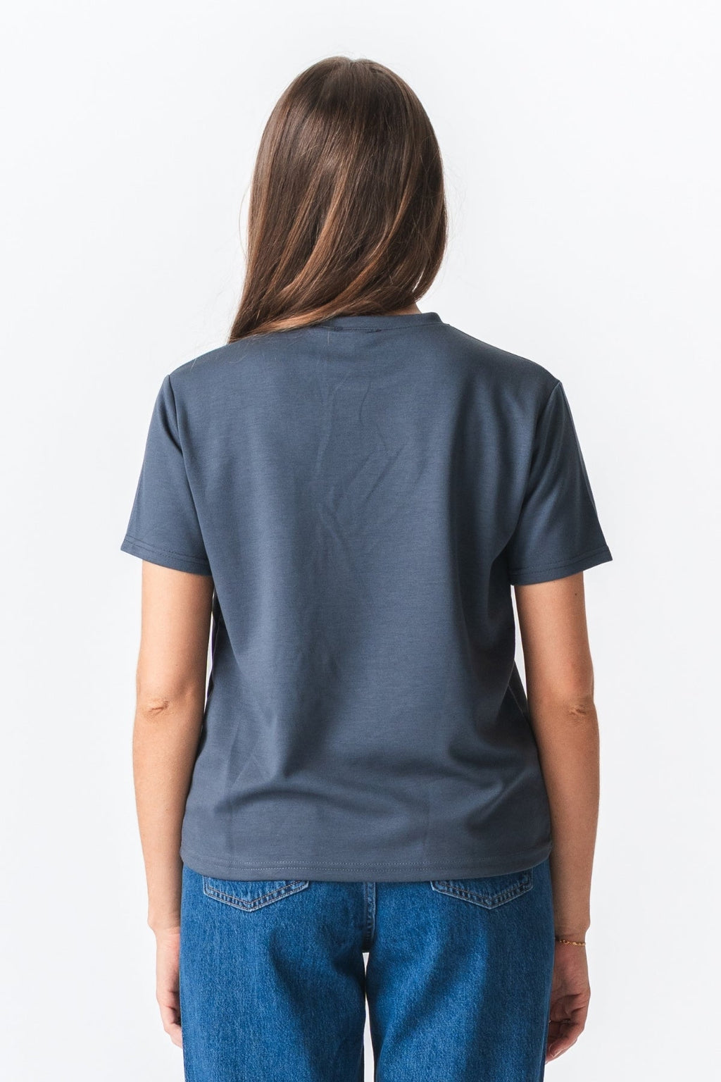 Camiseta suelta de Leah - gris