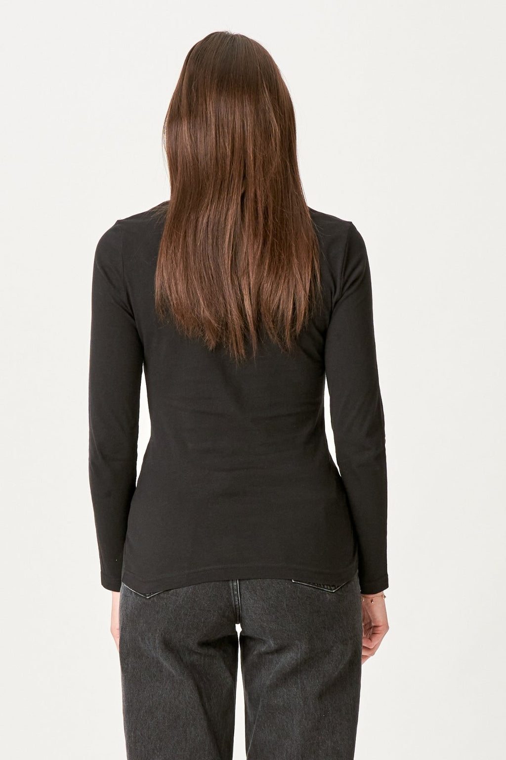 Basic long-sleeved T-shirt - Black