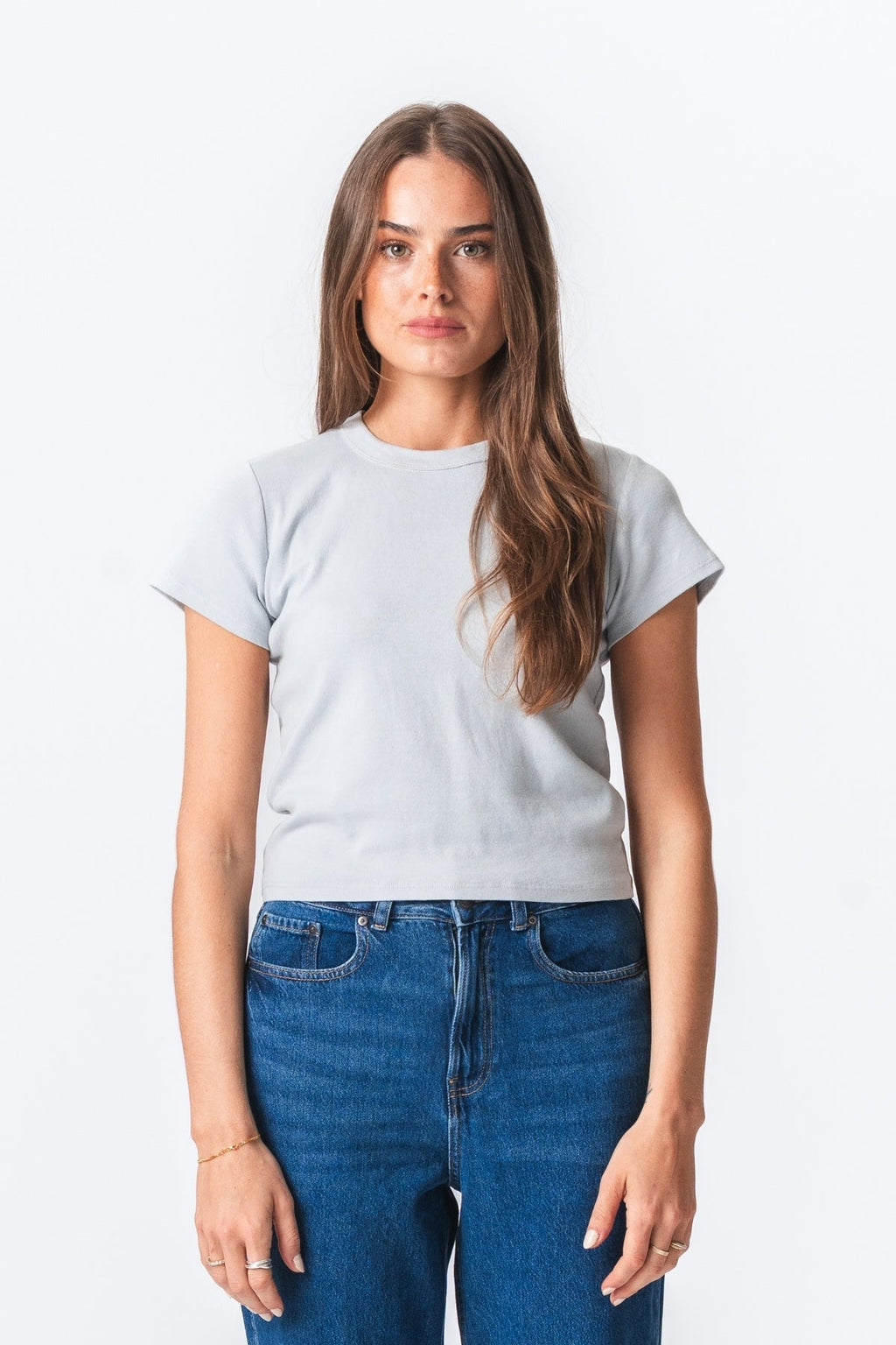 Emily Short T-Shirt - Light Grey