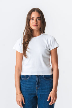 Camiseta corta de Emily - White