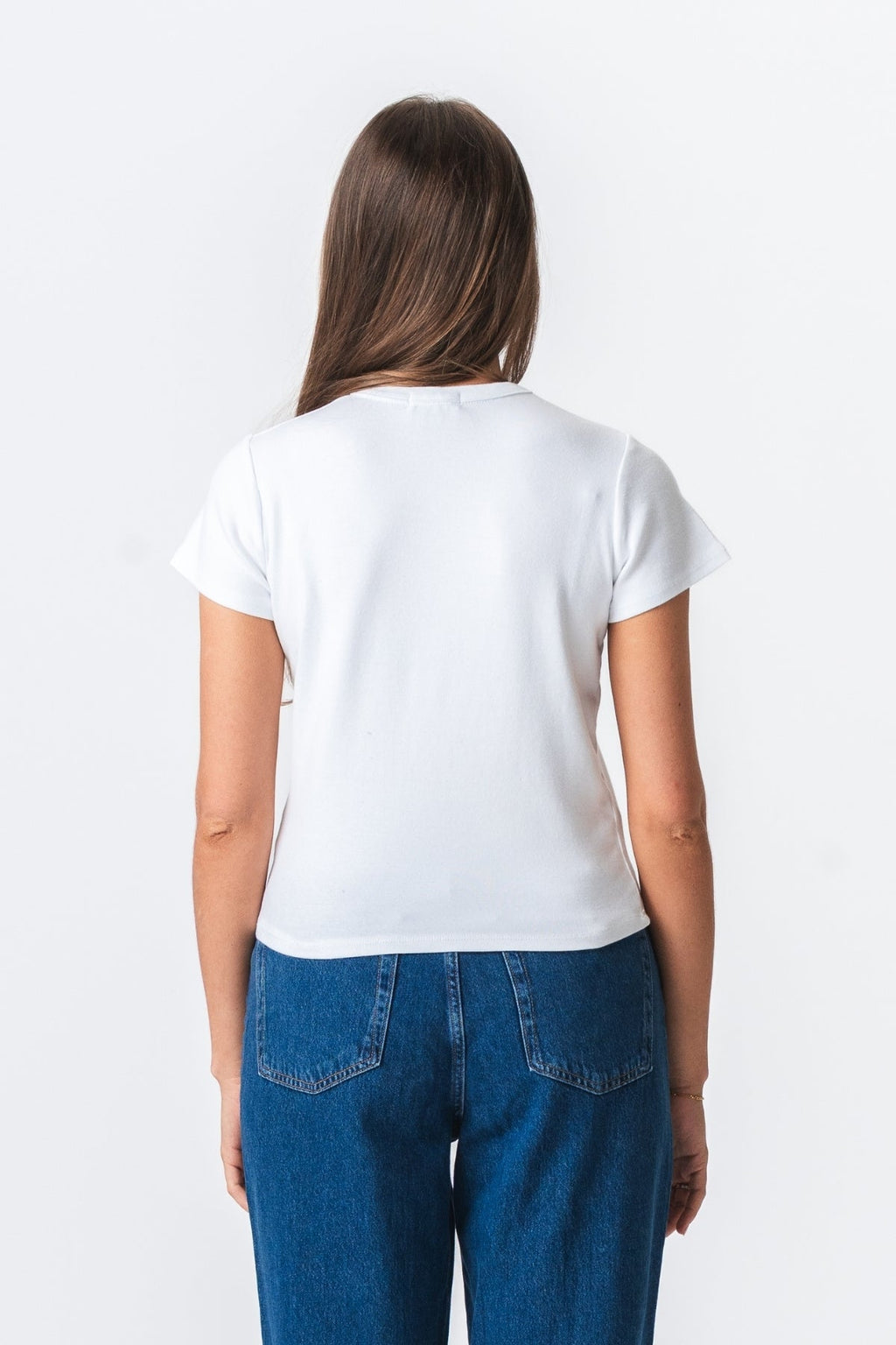 Camiseta corta de Emily - White