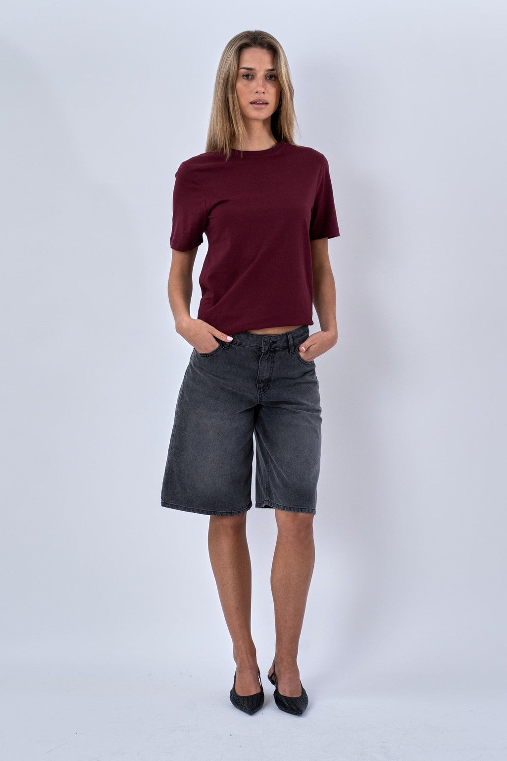 Tee de novio - Borgoña Red