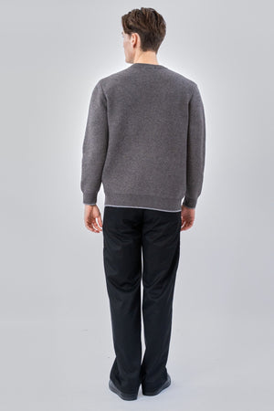 Jersey con cuello redondo - Gris