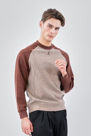 Jersey con mangas raglán - Marrón