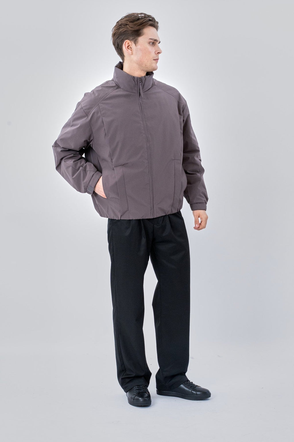 Noah Bomber Jacket - Purple