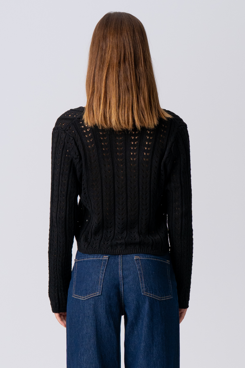 Virginia Knit Cardigan - Negro